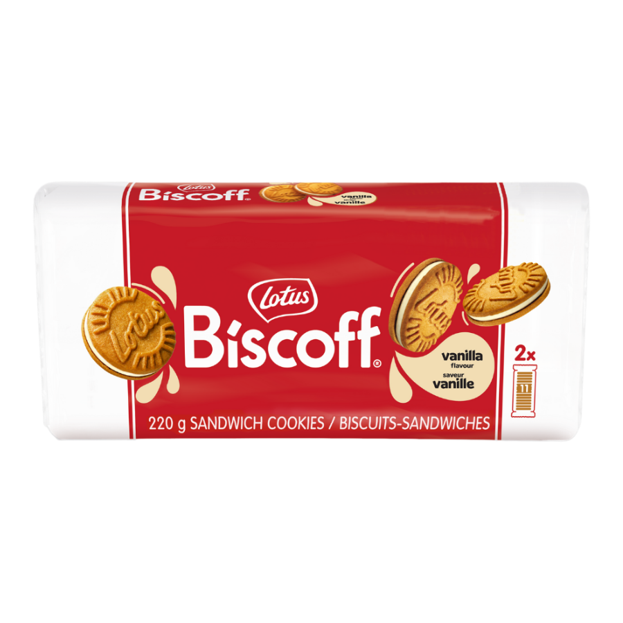 Lotus Sandwich Cookies Vanilla 220 g