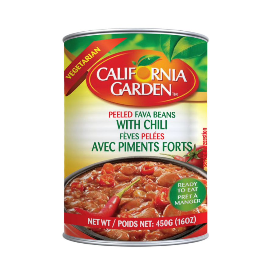 California Peeled Fava Beans W Chili 450G