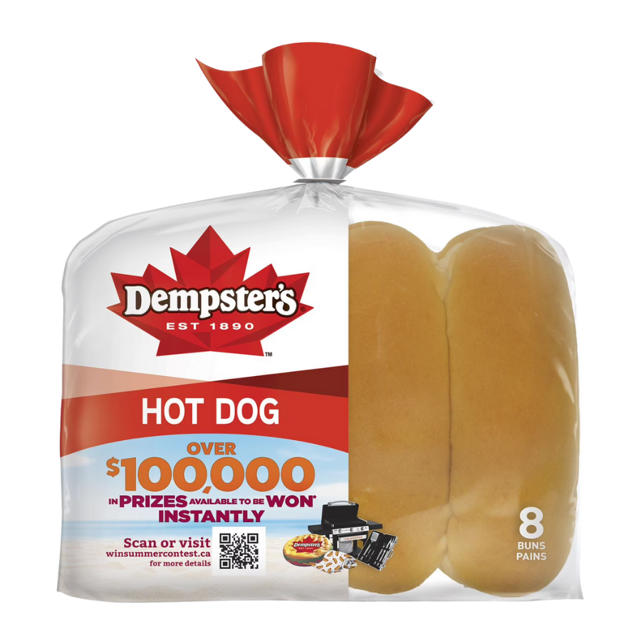Dempster's Original Hot Dog Buns 376g