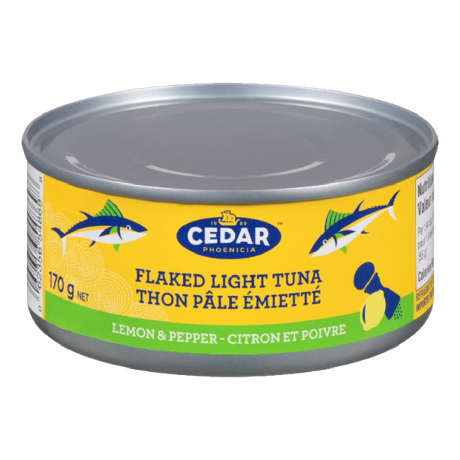 Cedar Flaked Light Tuna Lemon & Pepper 170G