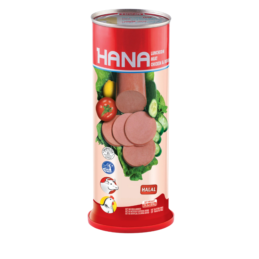 Hana Chicken & Beef Luncheon 830G