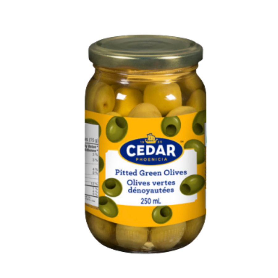 Cedar Pitted Green Olives 250ML