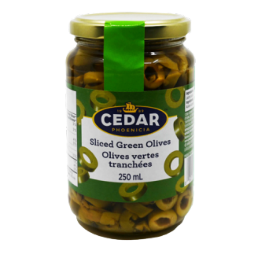 Cedar Sliced Green Olives 250ML