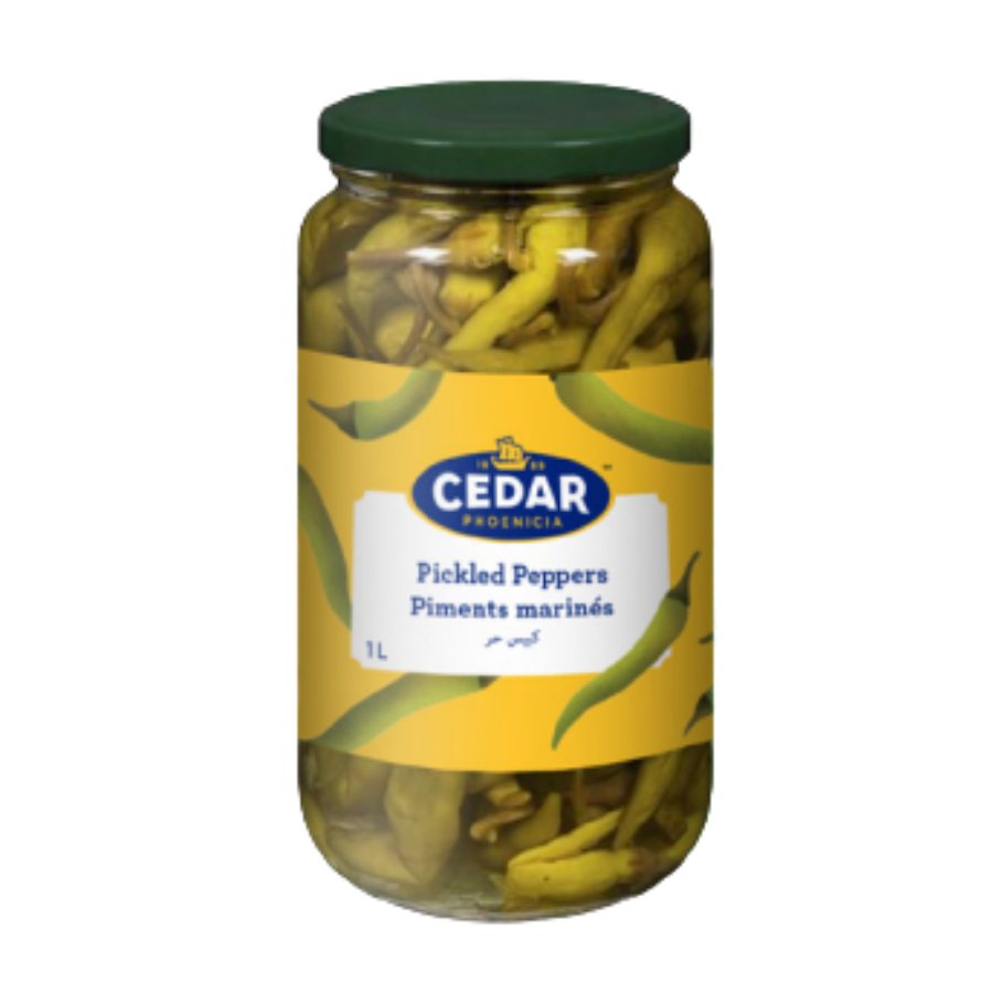 Cedar Pickled Peppers 1L