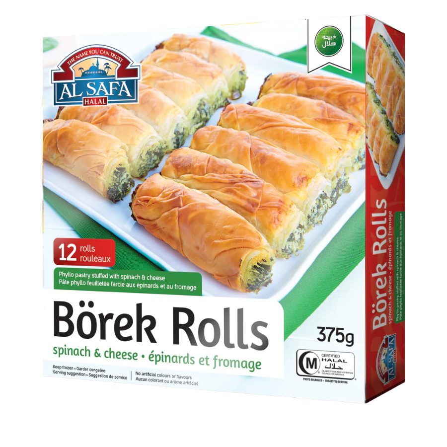 Al Safa Borek Rolls Spinach & Cheese 375G