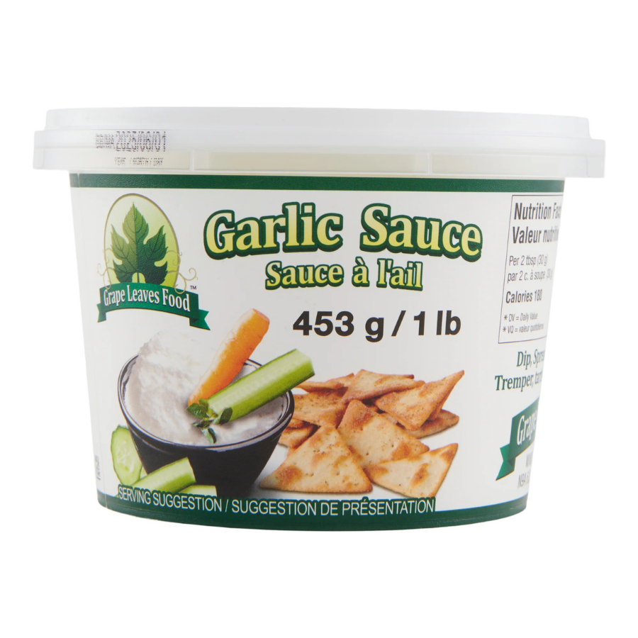 Grape Leaves Food Garlic Sauce 453G