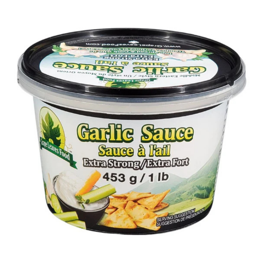 Grape Leaves Food Garlic Sauce Extra Strong 453G