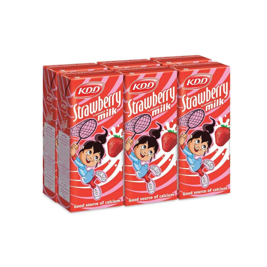 Kdd Strawberry Milk 6x180ml