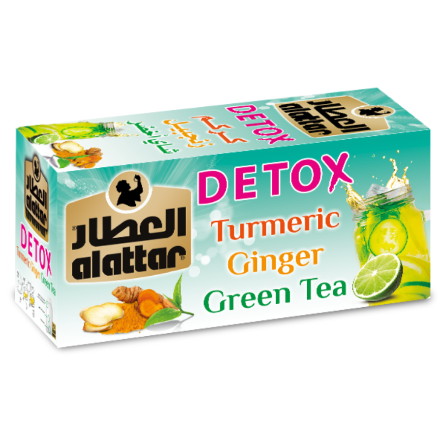 Alattar Detox Turmeric Ginger Green Tea 20 Bags