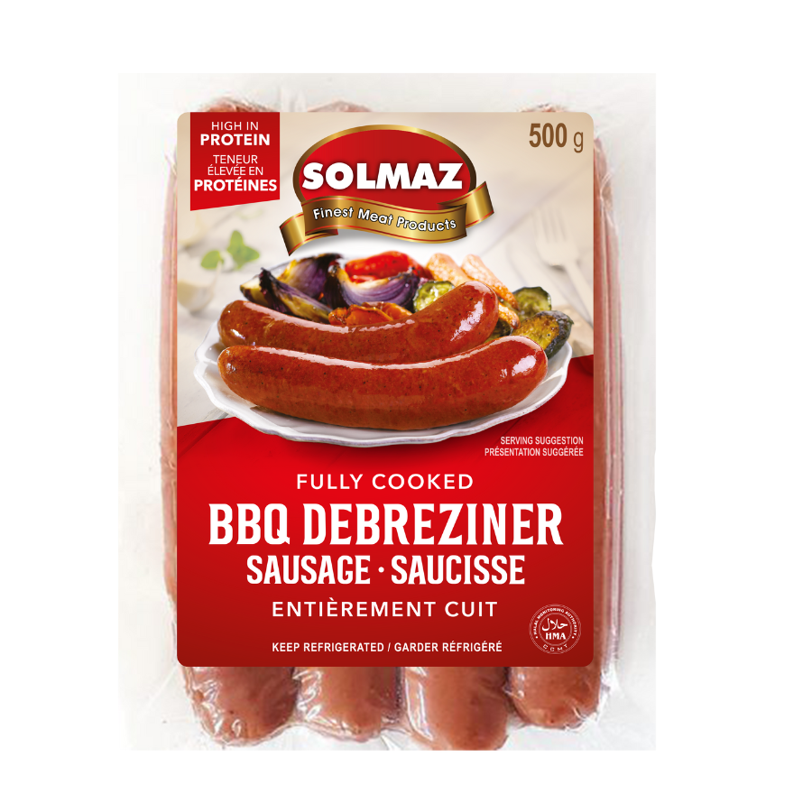 Solmaz Fully Cooked BBQ Sausage Debreziner 500G