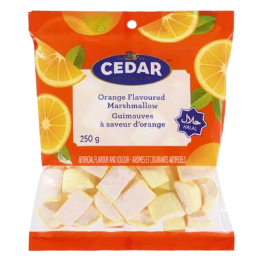 Cedar Halal Marshmallow Orange 250 g