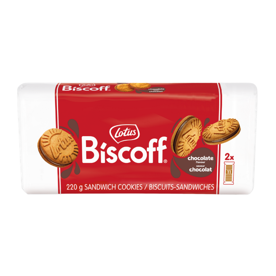 Lotus Sandwich Cookies Chocolate 220 g