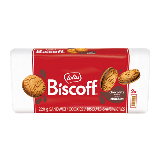Lotus Sandwich Cookies Chocolate 220 g