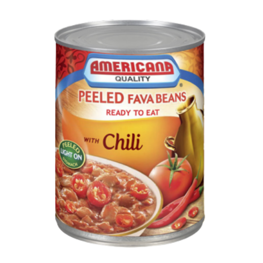 Americana Peeled Fava Beans With Chilli 400G