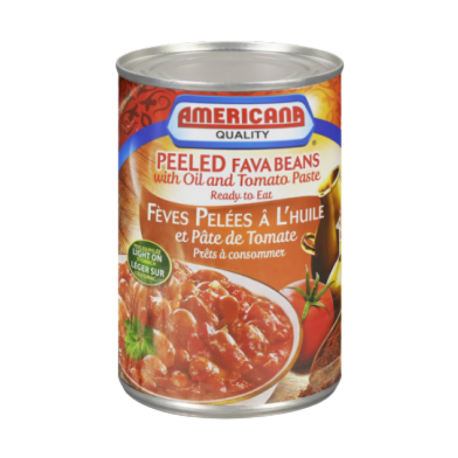 Americana Peeled Fava Beans in Oil and Tomato 400G