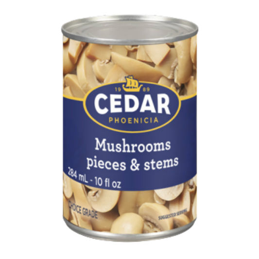 Cedar Mushrooms Pieces & Stems 284ML