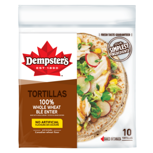 Dempster's 100% Whole Wheat Medium Tortillas 340 g