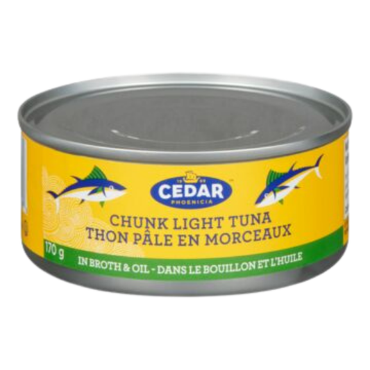 Cedar Chunk Light Tuna in Broth & Oil 170G