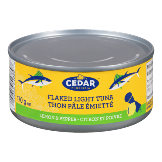 Cedar Flaked Light Tuna Lemon & Pepper 170G