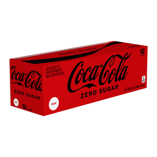 Coca-Cola Zero Sugar Cans 12 x 355 mL