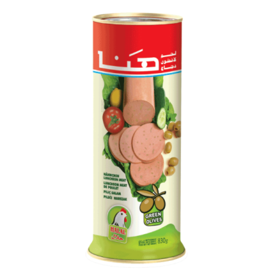 Hana Luncheon Meat W Green Olives 830G