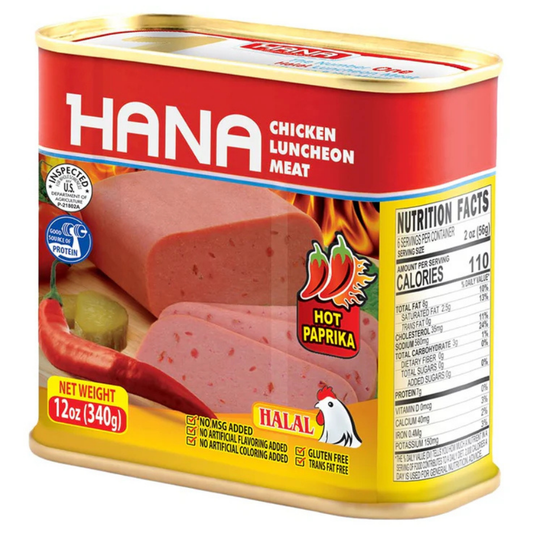 Hana Chicken Luncheon Meat Hot Paprika 380G