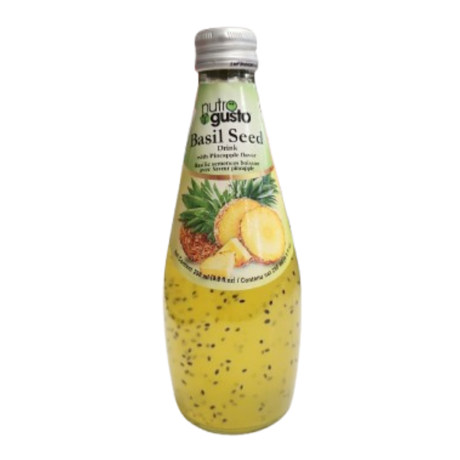 Nutrogusto Basil Seeds With Pineapple Bottle 290 mL
