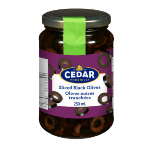 Cedar Sliced Black Olives 250ML