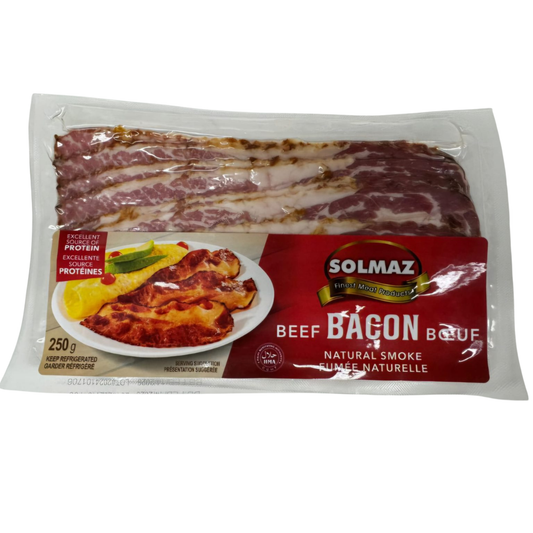 Solmaz Beef Smoked Bacon 250G