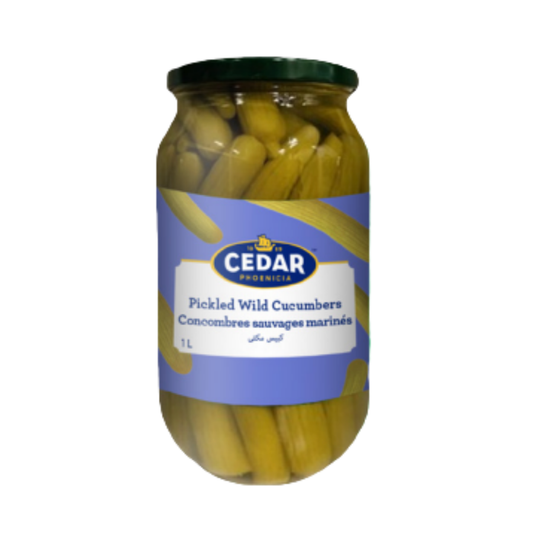 Cedar Pickled Wild Cucumbers 1L