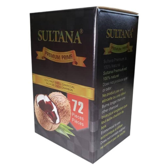 Sultana Coconut Shell Charcoal 72Pcs