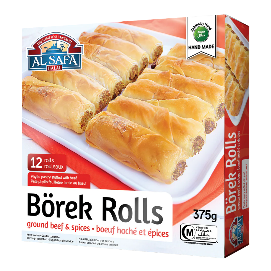 Al Safa Borek Rolls Groundbeef & Spices 375G