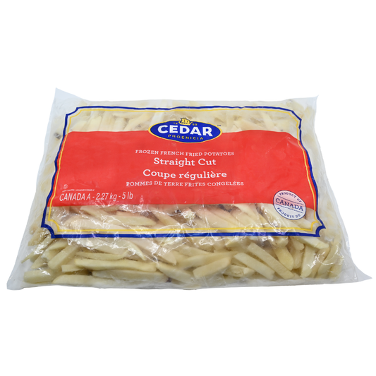 Cedar Frozen French Fried Potatoes Straight Cut 5LB