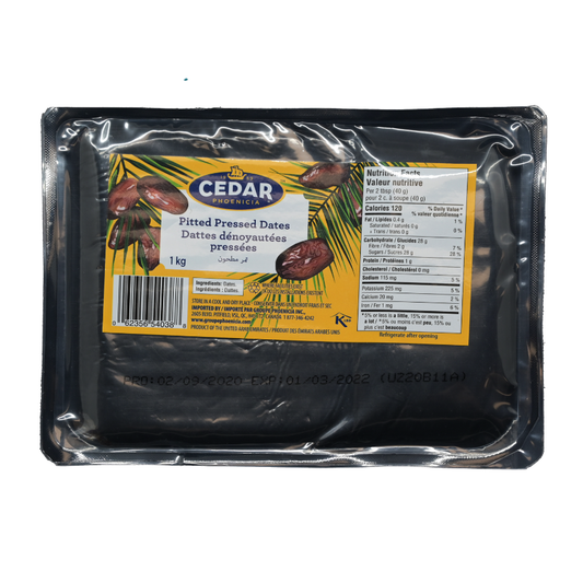 Cedar Pitted Pressed Dates 1KG