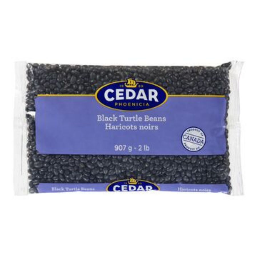 Cedar Dry Black Turtle Beans 907G