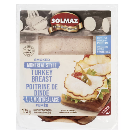 Solmaz Smoked Montreal Turkey Breast 175G