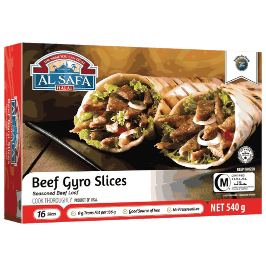 Al Safa Beef Gyro Slices 540G